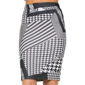 Women's Geometric Pencil Skirt